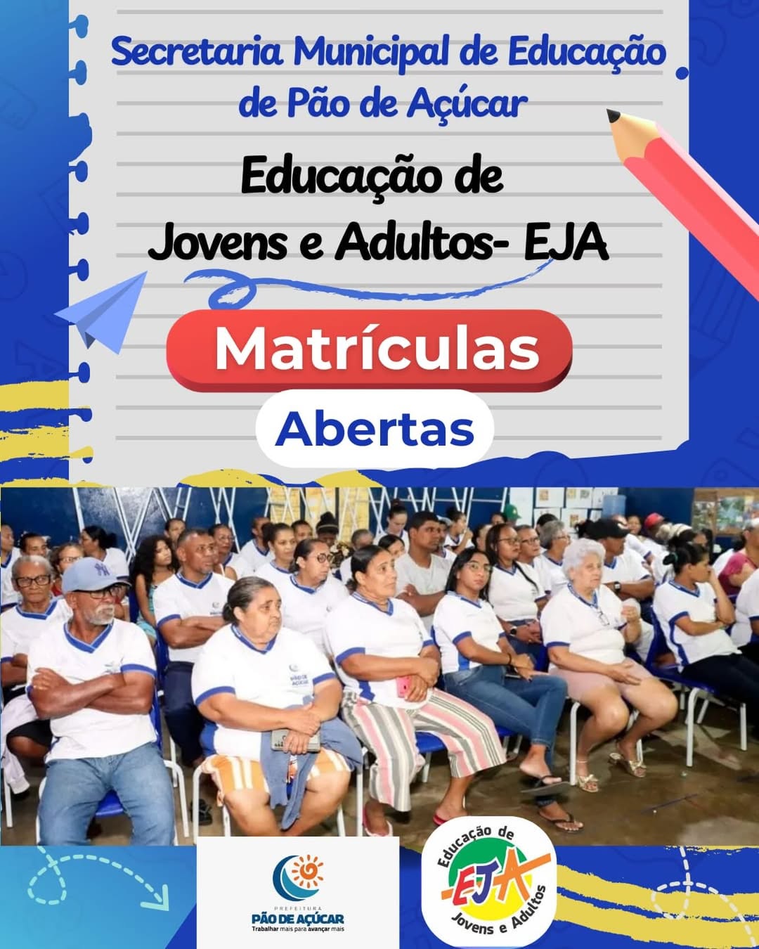 Matrículas Abertas para o EJA